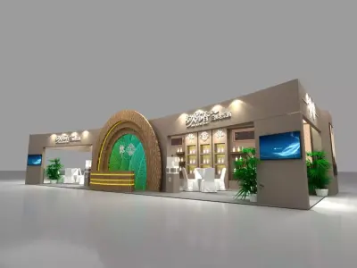 Booth design 3D model