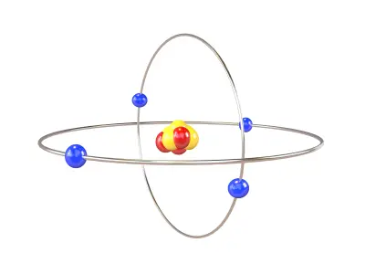 Beryllium Chemical Element v2 001 Low-poly 3D model