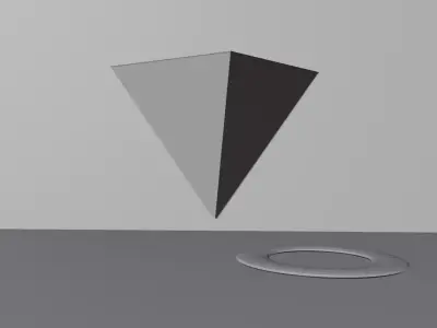 Sci Fi Neon Triangle Environment  Low-poly 3D model