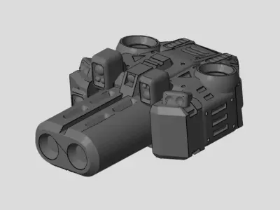 CHIBI-TECH SD - CHIMERA-E ION TURRET CORE 3D print model