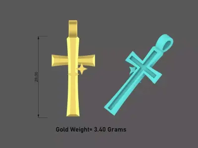Cross Pendant Design  3D print model