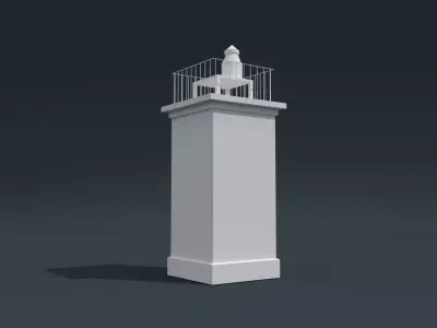 Lighthouse of Kruglaya Bay 3D model