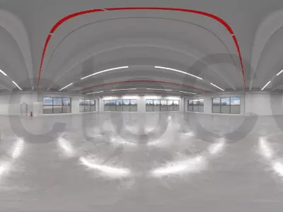 HDRI - Industrial Hall Interior 7 S Texture