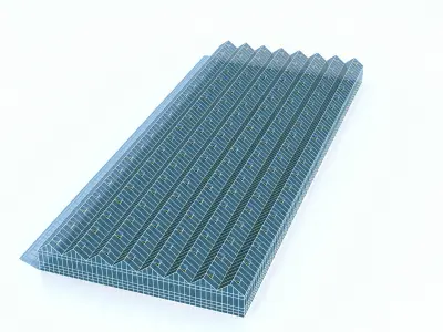 Greenhouse glass  3D model