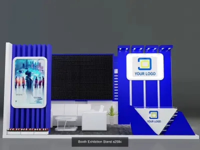 Booth Exhibition Stand G35 3D Model Pack