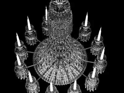 Regency Style Chandelier Made in England 3D model