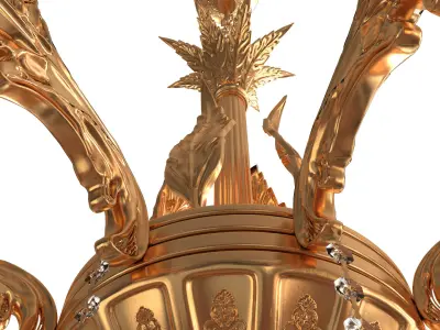 Classic Chandelier 002 3D model