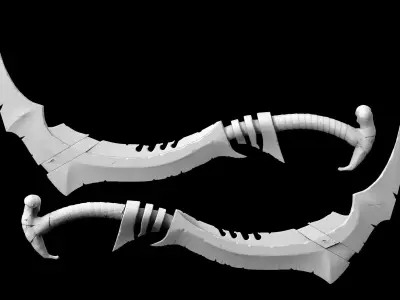 Ancient Bone Sword  3D print model