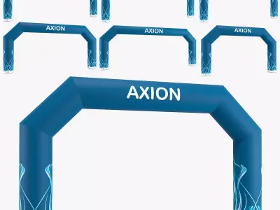 Angled inflatable arch Axion 800-1200 3D model