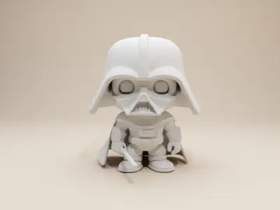 Chibi Darth Vader Figurine Funko Pop Style 3D print model