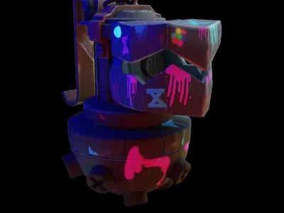 JInx Bomb  Low-poly 3D model
