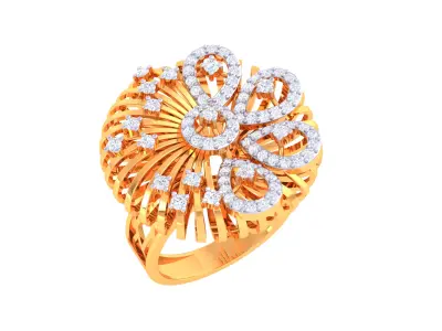 Women Ring MTL 3dm STL OBJ FBX Details 3D print model 15