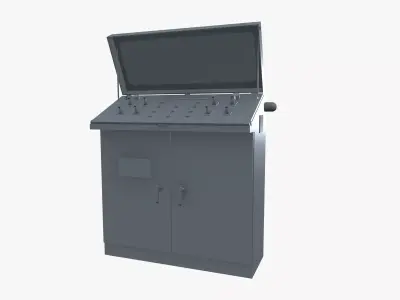 Control panel Low-poly 3D model