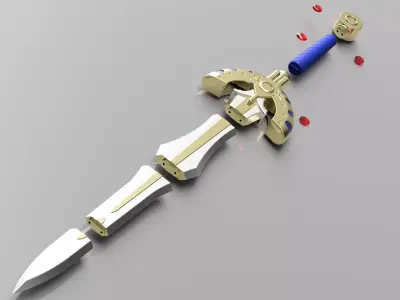 Dragon Quest Sword of Light 3D print model