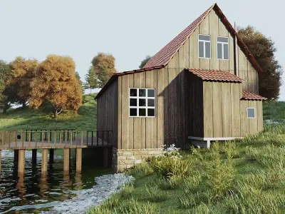 Forest house 3D model