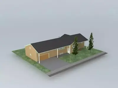 Split Entry house Free 3D model