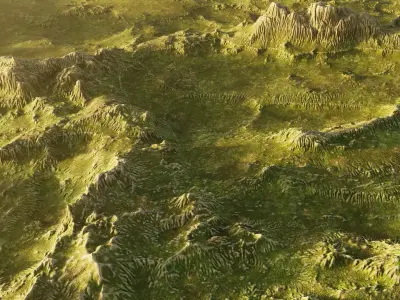-Mountains Terrain V1- 3D model