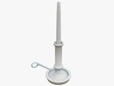 Candle Holder Low-poly 3D model 8