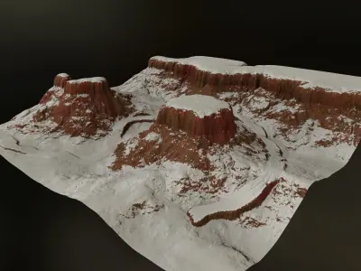 GRAND CANYON Low-poly 3D model