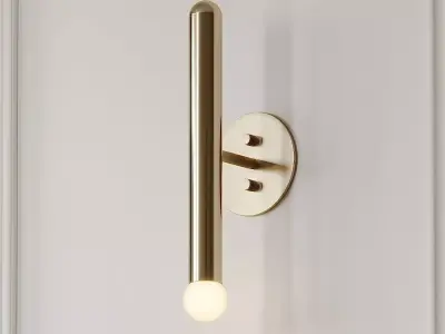 Miro 1 Brass Wall Sconce 3D model