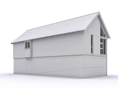 Townhouse 12 Low-poly 3D model