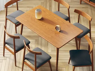 modern dining room 223 3D model