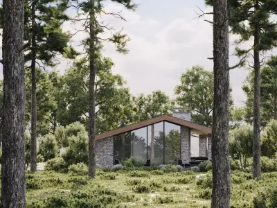 Exterior scene - Models - Lighting 3D model