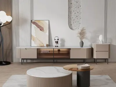 Interior Living Room Scene  3D model