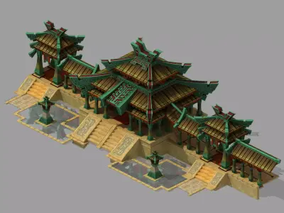 Xiqiao City Palace - Main Hall 3D model