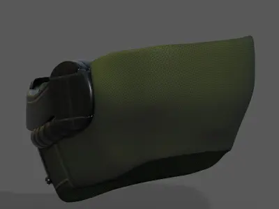 Gas mask helmet protection scifi futuristic  Low-poly 3D model