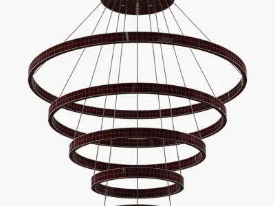 modern chandelier 3D model 3