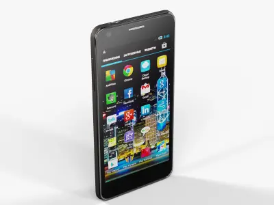 Alcatel One Touch 6033X Idol Ultra Low-poly 3D model