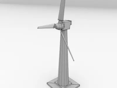 Wind Turbine 3D model