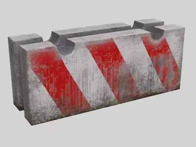 Concrete block Free low-poly 3D model purchase