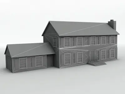 House 5 Low-poly 3D model