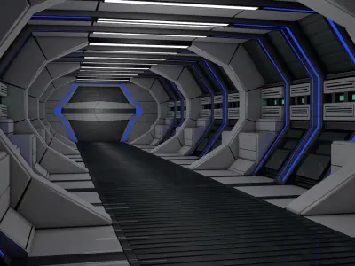 Sci Fi Corridor  3D model
