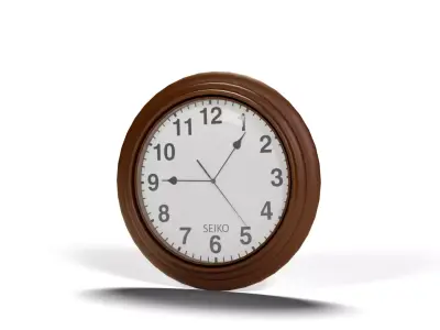Homedecor old round wall clock Low-poly 3D model