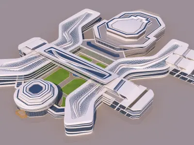 0117 - Modern Building 3D model