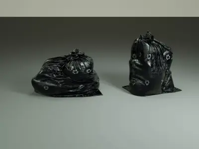 Garbage Bags 3D Model for cinema4d - octane render- 3D model