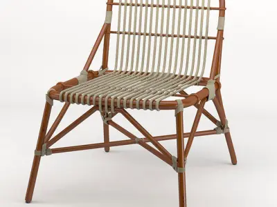 wicker chair 3D model