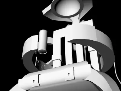 Sci-Fi Futuristic Chair untextured 3D model