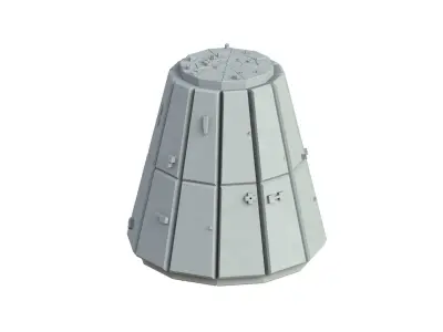 Sci Fi Object No 2869 Low Poly Low-poly 3D model