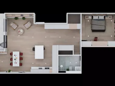 Archinteriors vol 72 - minimalist apartment 3D model