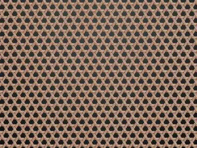 Bamboo Star-Weave Hexagonal Lattice PBR Texture