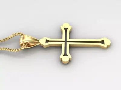 Cross Light Gold 4CP041 3DM STL 3D print model