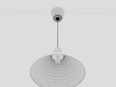 Modern Hanging Lamp Low-poly 3D model