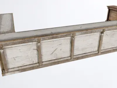 Drinking Pub Bar Low-poly 3D model