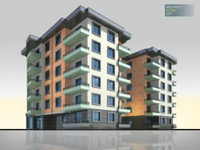 Architectural 3D Home Model  Low-poly 3D model