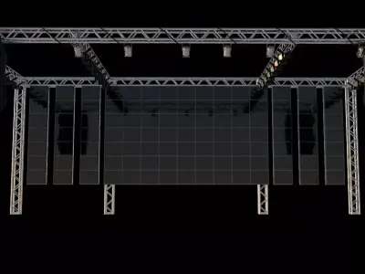 Stage with SMD Free 3D model