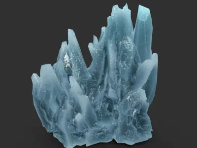 Scifi Spiky Ice 220616 - Ultra HD 16K Textures Low-poly 3D model